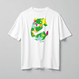 綠迷彩熊黑Ｔ 正面示意